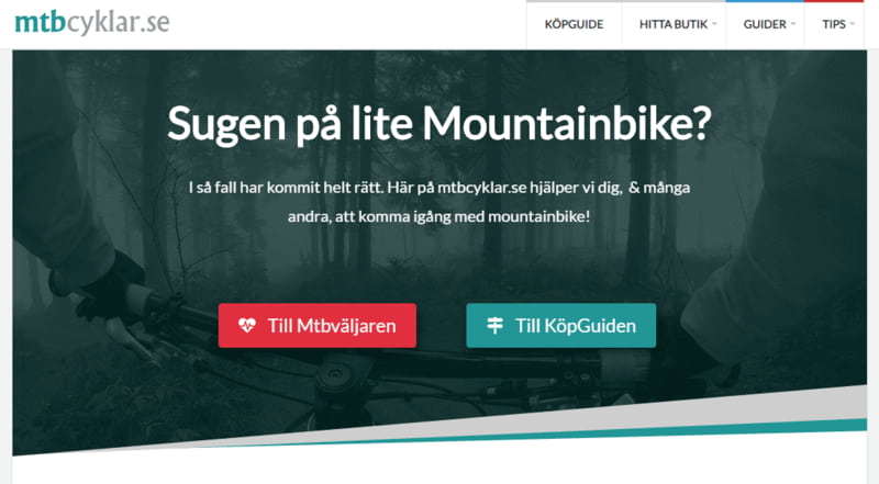 Sajten MtbCyklar.se